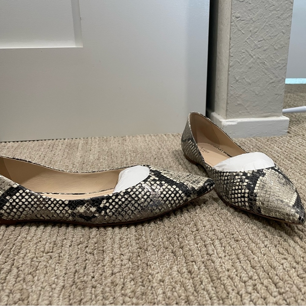 Botkier Snakeskin Patterned Flats